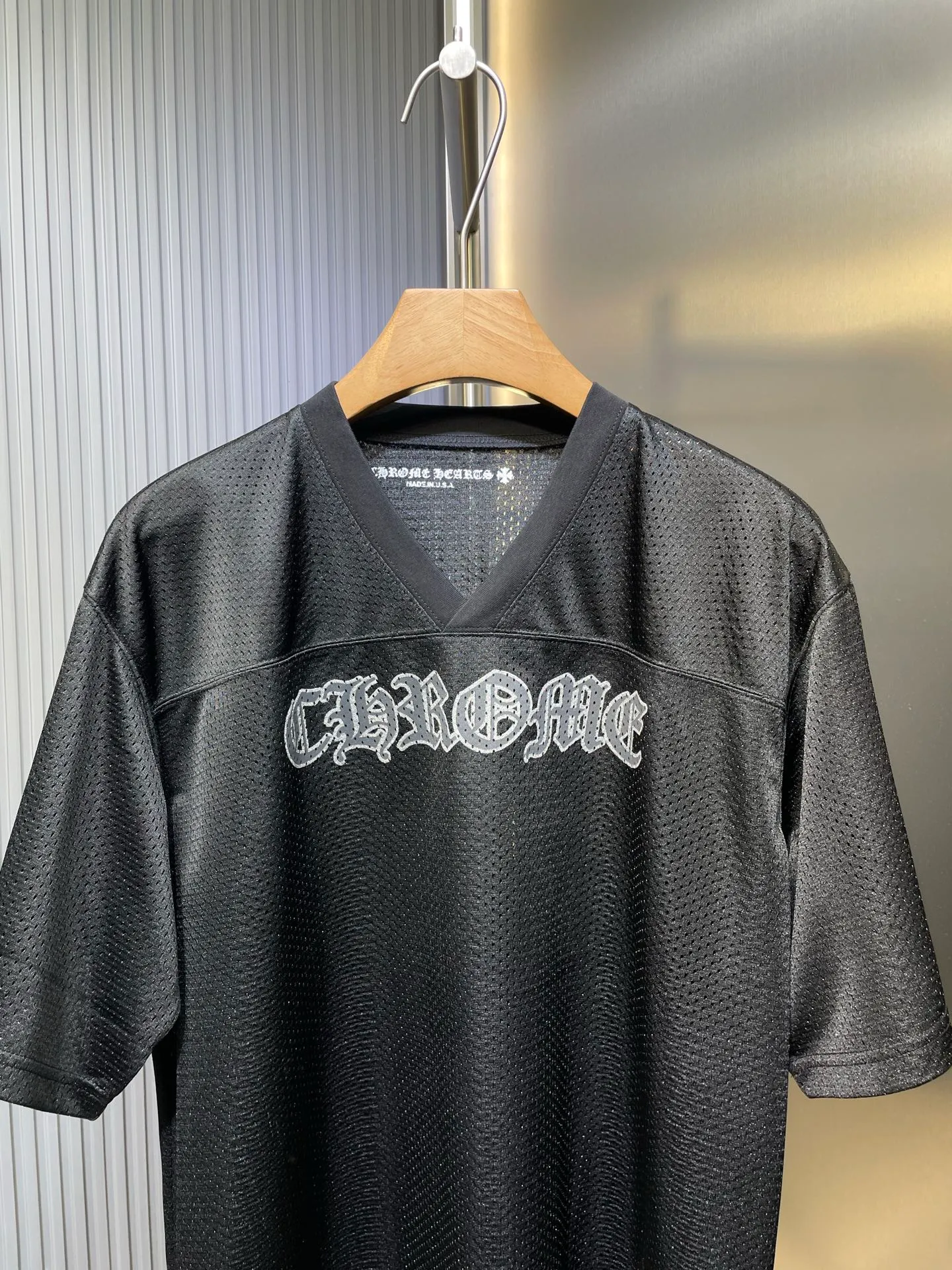 🅿️300 CH Croix Heart🌟【Top original order】25SS glitter ice hockey top YB open plate fixed dyeing color the highest version on the market The fabric is made of high-density 100D bird's eye cloth Double-sided mesh positioning is very time-consuming The cost of labor loss is very high Non-single layer thin transparent bottom junk on the market Same style for men and women OS version size: s m l